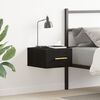 vidaXL Cabinet de chevet Ch&ecirc;ne noir 35 x 35 x 20 cm Bois d'ing&eacute;nierie