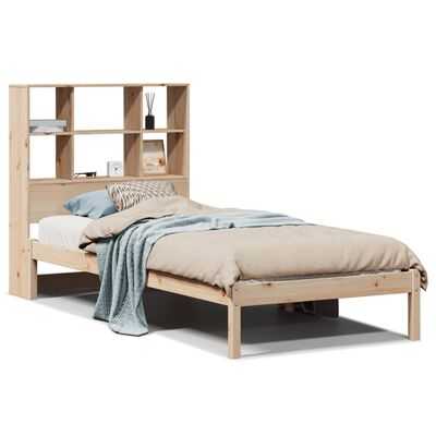 vidaXL Lit bibliothèque sans matelas 100x200 cm bois massif de pin