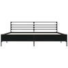 vidaXL Cadre de lit sans matelas noir 200x200 cm