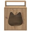 vidaXL Maison pour chat Ch&ecirc;ne artisan 42,5 x 40 x 53,5 cm