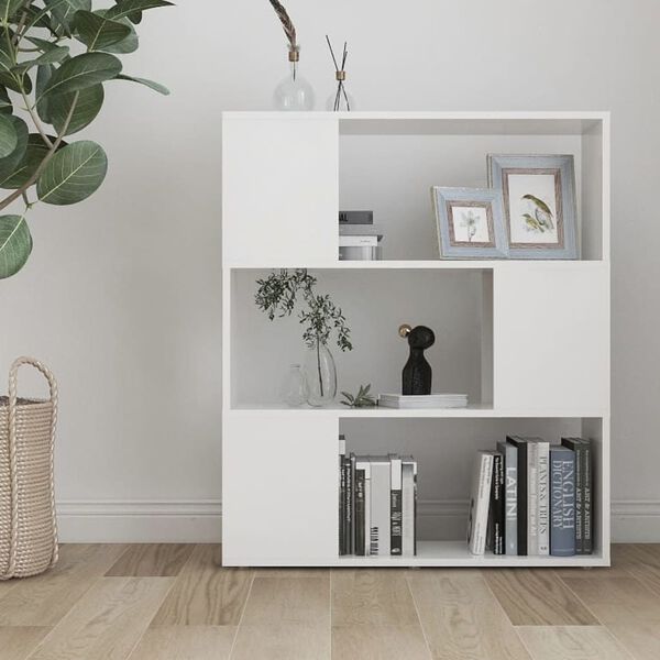 vidaXL Biblioth&egrave;que/S&eacute;parateur de pi&egrave;ce Blanc 80x24x94 cm