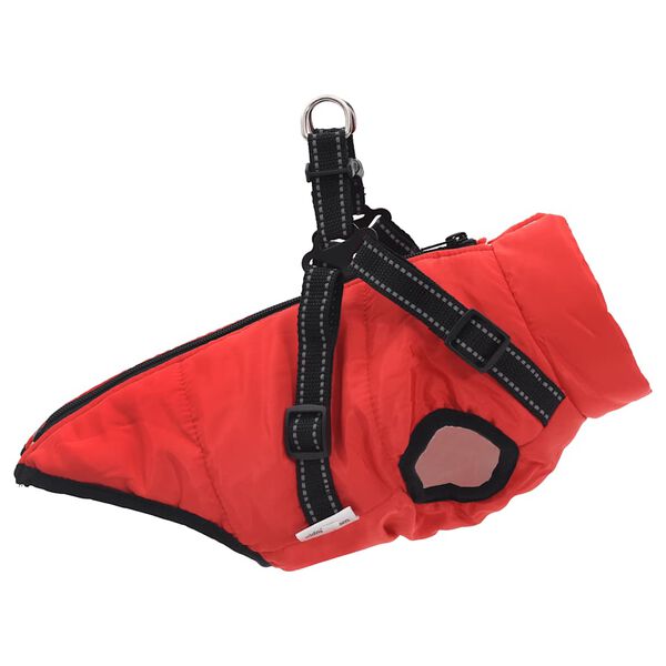 vidaXL Manteau pour chiens avec harnais imperméable réfléchissant L28