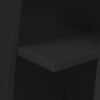vidaXL Meuble d'angle Noir 27,5x27x102cm Bois d'ing&eacute;nierie