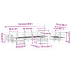 vidaXL Salon de jardin 10 pcs bois de pin massif