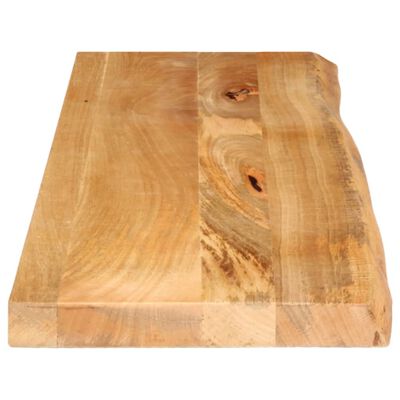 vidaXL Dessus de table à bord vivant 100x40x2,5cm bois massif manguier