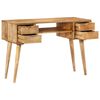 vidaXL Bureau avec tiroirs 110x47x76 cm bois de manguier solide