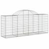 vidaXL Paniers &agrave; gabions arqu&eacute;s 7 pcs 200x50x80/100 cm Fer galvanis&eacute;
