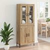 vidaXL Haut Armoire Montage mural Ch&ecirc;ne artisanal 69,5 x 34 x 180 cm