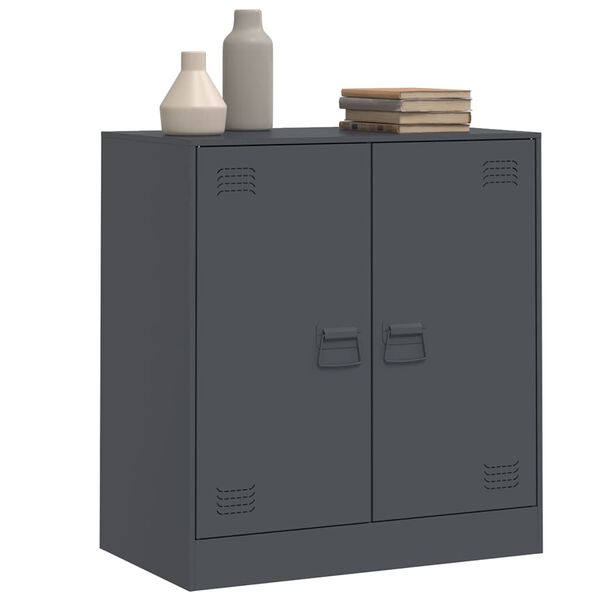vidaXL Buffet anthracite 67x39x73 cm acier