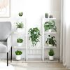 vidaXL Jardini&egrave;re 94,5x25x89 cm Blanc Fer