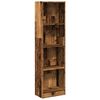 vidaXL Biblioth&egrave;que vieux bois 40x24x143 cm bois d'ing&eacute;nierie