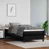 vidaXL Matelas de lit &agrave; ressorts ensach&eacute;s fermet&eacute; moyenne Noir 80x200x20 cm Similicuir