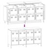 vidaXL Buffet rose 135x39x73,5 cm acier lamin&eacute; &agrave; froid
