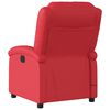 vidaXL Fauteuil de massage inclinable &eacute;lectrique rouge similicuir