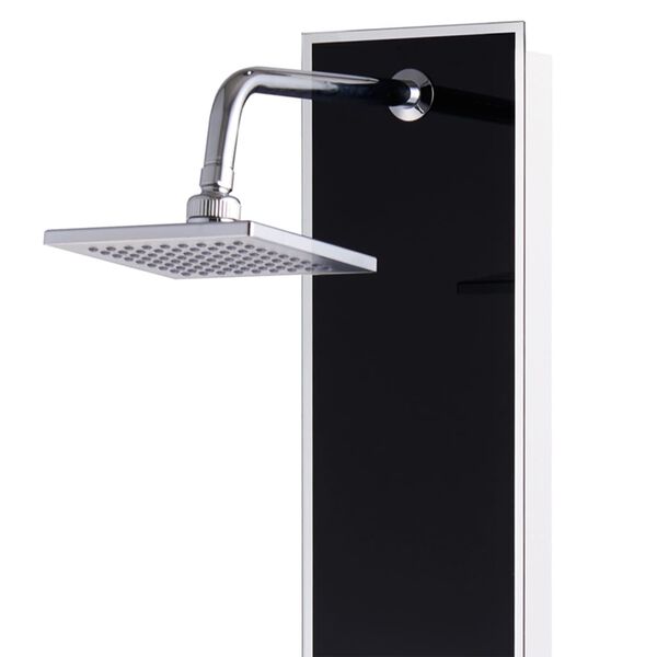 vidaXL Panneau de douche Verre 18 x 42,1 x 120 cm Noir