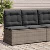 vidaXL Banc de jardin Gris polyrotin