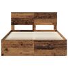 vidaXL Cadre de lit Bois ancien 140 x 190 cm Pin massif