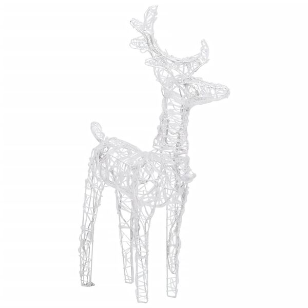 vidaXL Rennes de No&euml;l 6 pcs 240 LED Blanc chaud Acrylique