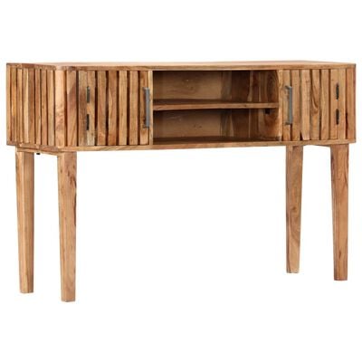 vidaXL Table console 120 x 35 x 76 cm Bois d'acacia massif