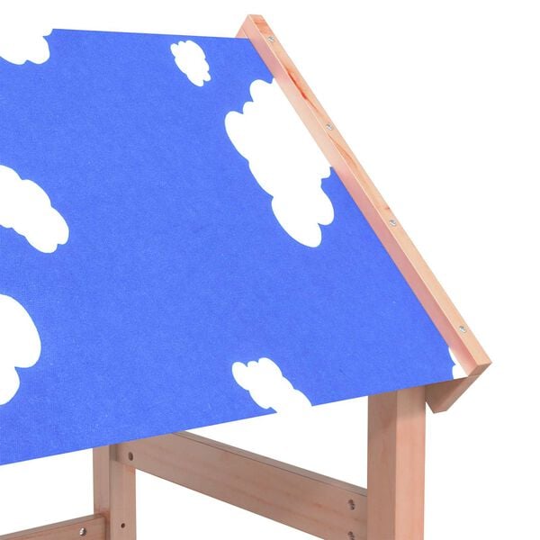 vidaXL Tour de jeu Marron 52,5 x 110,5 x 215 cm Bois solide de Douglas