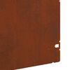 vidaXL Bordures de pelouse 10 pcs Rouill&eacute; 103 x 0,05 x 22 cm