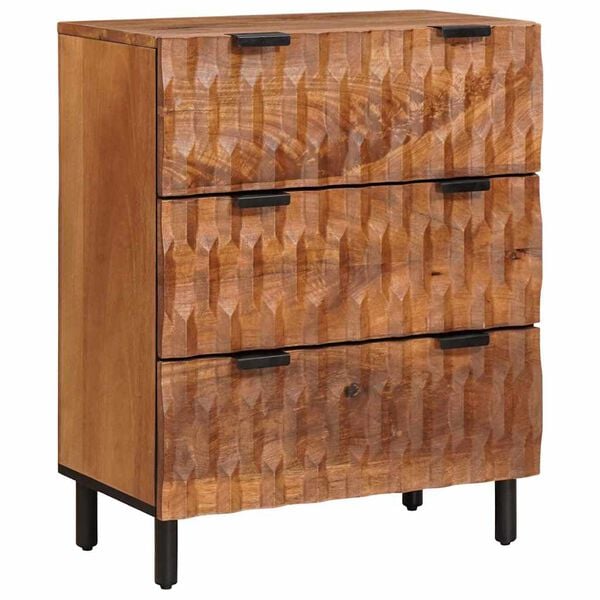 vidaXL Buffet Finition Acacia Brun Bois de mangue massif