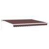 vidaXL Auvent manuel r&eacute;tractable marron 400x300 cm