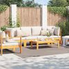 vidaXL Tapis de surface Carr&eacute; Beige 240 x 240 cm