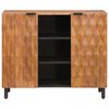 vidaXL Buffet avec &eacute;tag&egrave;re Finition Acacia Brun 90 x 33 x 75 cm