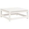 vidaXL Salon de jardin 5 pcs blanc bois massif de pin