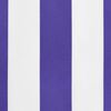 vidaXL Tissu de remplacement de cantonni&egrave;re d&rsquo;auvent rayure bleu blanc