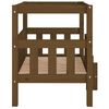 vidaXL Lit pour chien Marron miel 75,5x63,5x70 cm Bois de pin solide