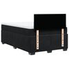 vidaXL Sommier &agrave; lattes de lit avec matelas Noir 120x200 cm Velours