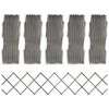 vidaXL Cl&ocirc;ture &agrave; treillis 5 pcs Gris Bois de sapin massif 180x30 cm