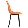vidaXL Chaises &agrave; manger lot de 6 orange PP