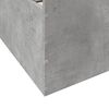 vidaXL Cadre de lit avec tiroirs sans matelas gris b&eacute;ton 160x200 cm