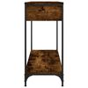 vidaXL Table console ch&ecirc;ne fum&eacute; 100x34,5x75 cm bois d'ing&eacute;nierie