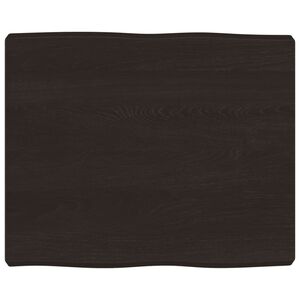 vidaXL Dessus de table bois massif trait&eacute; bordure assortie