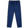 Pantalons pour enfants avec cordon de serrage bleu marine 140