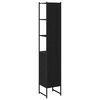 vidaXL Cabinet de salle de bain Chêne noir 33 x 33 x 185,5 cm