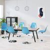 vidaXL Chaises pivotantes &agrave; manger lot de 6 bleu PP