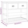 vidaXL Armoire de salle de bain 90x45x75 cm Bois de teck solide