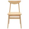 vidaXL Chaises de salle &agrave; manger 2 pcs Naturel 42 x 47.5 x 81 cm