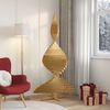 vidaXL Arbres de No&euml;l avec support Marron 180 cm Bois massif en pin