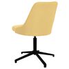 vidaXL Chaise pivotante de bureau Jaune Tissu