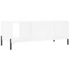 vidaXL Table basse blanc 102x50x40 cm bois d'ing&eacute;nierie