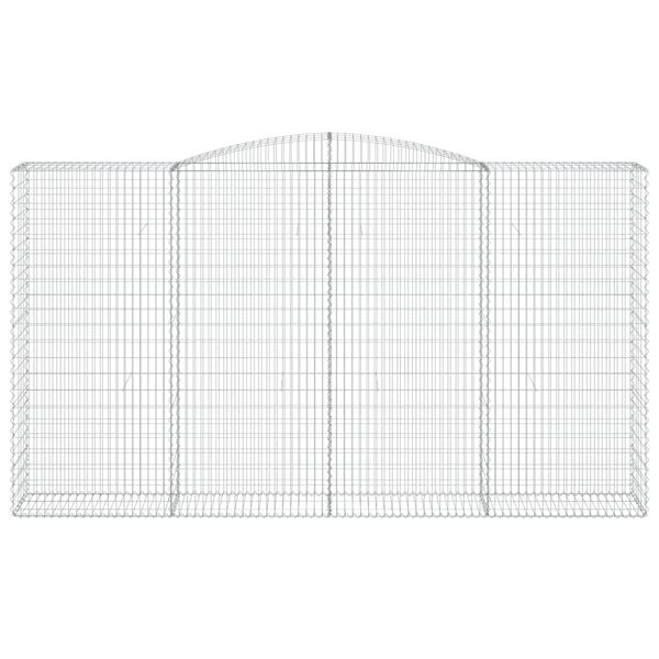 vidaXL Paniers &agrave; gabions arqu&eacute;s 9 pcs 400x50x220/240 cm Fer galvanis&eacute;