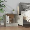 vidaXL Tables de chevet 2 pcs Gris b&eacute;ton 40x39x40 cm