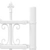 vidaXL Cl&ocirc;ture de jardin Blanc 240 x 140 cm Acier peint par poudre