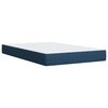 vidaXL Sommier &agrave; lattes de lit avec matelas bleu 120x190 cm tissu